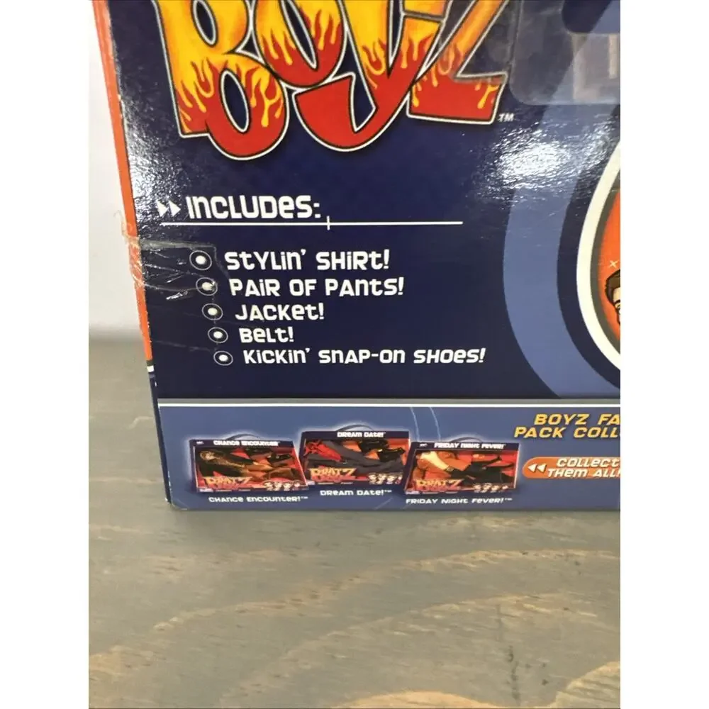 Bratz BOYZ KobyDoll Fashion Pack School Cool! Outfit New Sealed Package 2003 Vtg